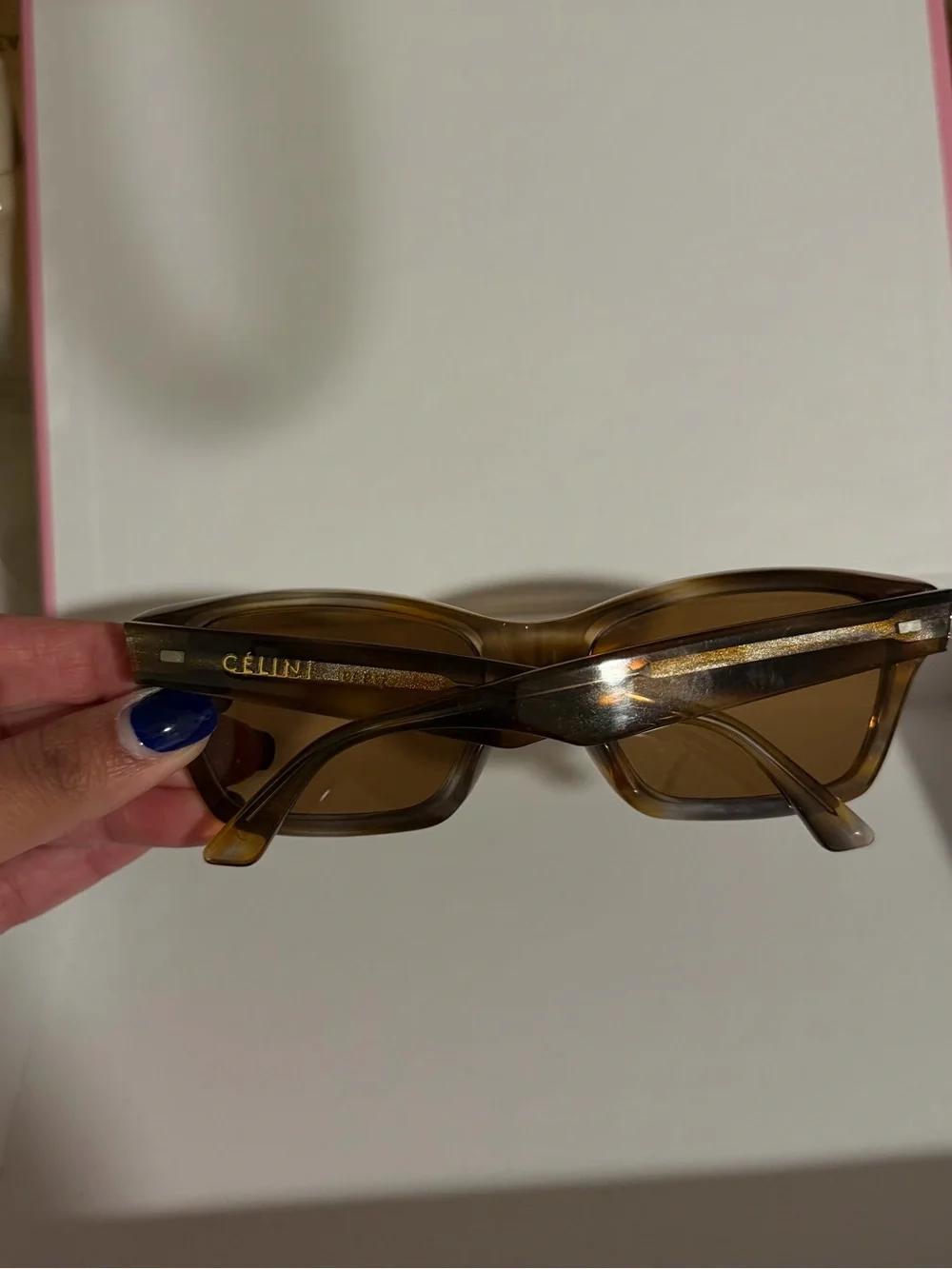 Celine Translucent Brown Square Sunglasses